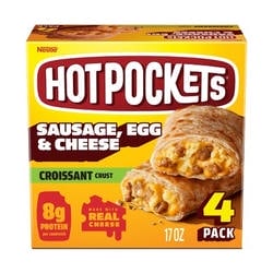 Hot Pocket Croissant Crust Sausage Egg and Cheese 4 Pack