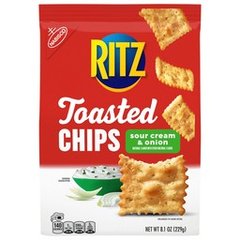 Ritz Sour Cream & Onion Toasted Chips 8.1 Ounces