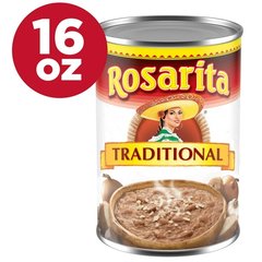 Rosarita Traditional Refried Beans, 16 oz
