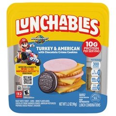 Lunchables Turkey & American With Chocolate Creme Cookies Lunch Combinations 3.2 Oz