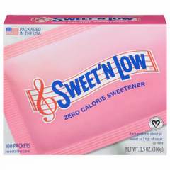 Sweet N Low Sweetener Packets Zero Calorie - 100 Count