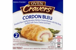 Koch Foods Chicken Cordon Bleu, Swiss Cheese & Ham Stuffed Chicken Breast 10 Oz