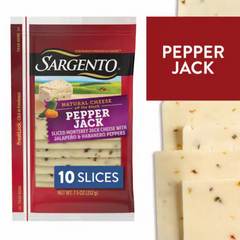 Sargento Pepper Jack Cheese Slices 7.5 Ounces