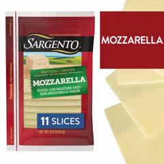 Sargento Mozzarella Cheese Slices 8 Ounces