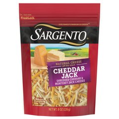 Sargento Off The Block Fine Cut Cheddar Jack Shredded Cheese 8 Ounces