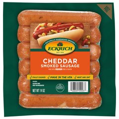 Eckrich Cheddar Smoked Sausage - 6 ct