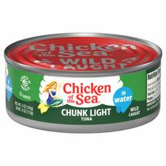 Chicken Of The Sea Wild Caught Chunk Light Tuna In Water 4 Oz