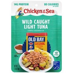 Chicken of the Sea Wild Caught Light Tuna Old Bay Seasoning Pouch 2.5 Ounces