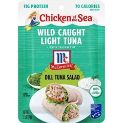 Chicken of The Sea Wild Caught Light Tuna Dill Tuna Salad Pouch 2.5 Ounces