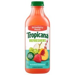 Tropicana Refreshers Strawberry Peach Juice Drink, with Real Fruit Juice