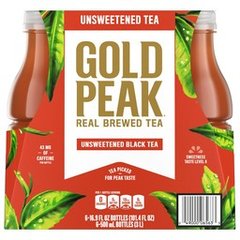 Gold Peak Unsweetened Black Iced Tea Bottles