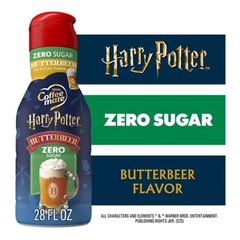 Coffee Mate Limited Edition Harry Potter Zero Sugar Butterbeer Creamer - 28 Fl. Oz