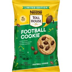 Nestle?Toll House Football Cookies, Sugar Cookie Dough, Football Snacks, 20 Cookies