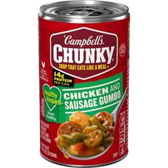 Campbell's Chunky Chicken & Sausage Gumbo Soup 18.8 Ounces