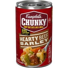 Campbell's Chunky Hearty Beef Barley Soup 18.8 Ounces