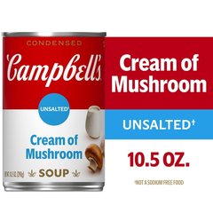 Campbell's Condensed Unsalted Cream of Mushroom Soup 10.5 Ounces