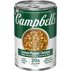 Campbell's Protein Lemon Pepper Chicken Soup, 16.1 Oz - 16.1 oz