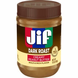 Jif Dark Roast Creamy Peanut Butter