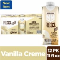 Muscle Milk PRO33 High Protein Shake with Ultra-Filtered Milk, Vanilla Creme, 12Pk