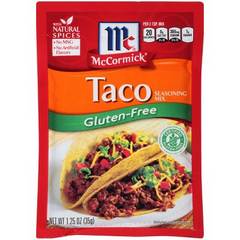 McCormick Seasoning Mix, Gluten Free Taco, 1.25oz