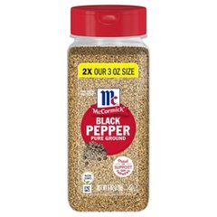 McCormick Pure Ground Black Pepper, 6.0 oz