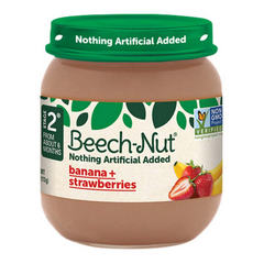 Beech-Nut Stage 2 Banana & Strawberries Baby Food 4 Ounces