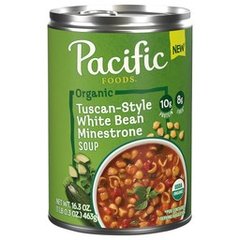 Pacific Foods Organic Tuscan-style White Bean Minestrone Soup - 16.3 OZ