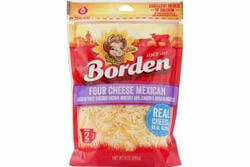 Borden Finely Shredded Cheese Four Cheese Mexican