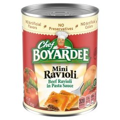 Chef Boyardee Mini Ravioli Beef Ravioli in Pasta Sauce Ready-to-eat Meal