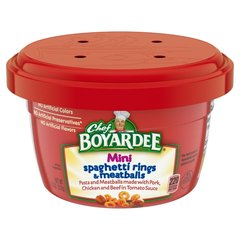 Chef Boyardee Mini Spaghetti Rings & Meatballs Microwavable Bowl