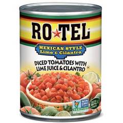 RO-TEL Mexican Style Lime And Cilantro Diced Tomatoes And Green Chilies - 10 Oz