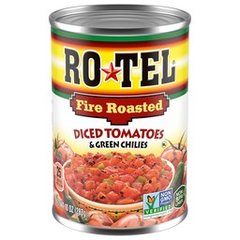 RO-TEL Fire Roasted Diced Tomatoes And Green Chilies - 10 Oz