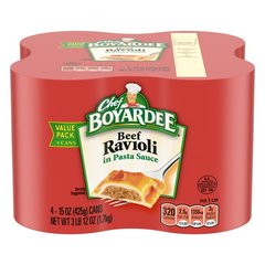 Chef Boyardee Beef Ravioli Pasta 4 Pack