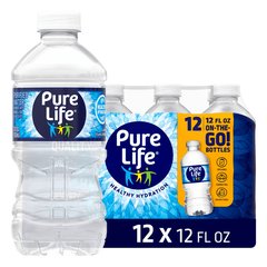 Pure Life Purified Water 12 Pack 12 Ounce Bottles