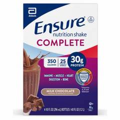 Ensure COMPLETE Milk Chocolate Nutrition Shake / Complete, Balanced Meal Replacement / 10 fl oz'Äî4 Pack