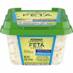 Athenos Crumbled Reduced Fat Feta Cheese - 5 Oz