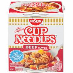 Nissin Cup Noodles Ramen Noodle Soup Beef Flavor - 2.25 Oz