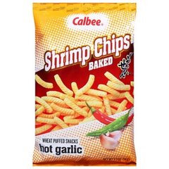 Calbee Shrimp Chips Hot Garlic - 3.3 Oz