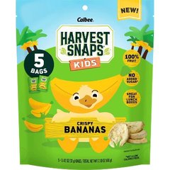 Calbee Harvest Snaps Kids Crispy Bananas, 0.42 oz, 5 count
