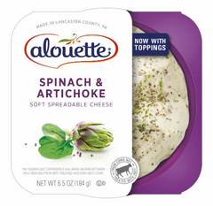 Alouette Cheese Soft Spreadable Spinach & Artichoke - 6.5 Oz