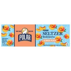 Polar Premium Georgia Peach Seltzer - 12 pk