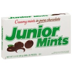 Junior Mints Chocolate & Mint Candy Movie Theater Box