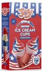 Joy Red White & Blue Dipped Ice Cream Cups