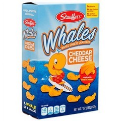 Stauffer's Whales Cheddar Cheese Crackers