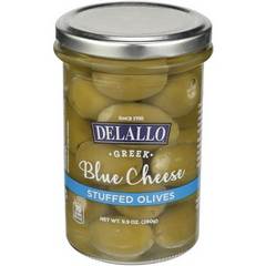 Delallo Greek Blue Cheese Stuffed Olives 9.9 Ounces