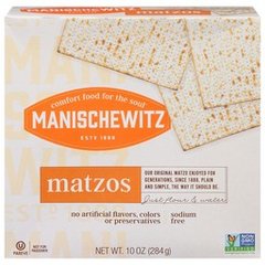 Manischewitz No Sodium Fat Free Matzos 10 Ounces