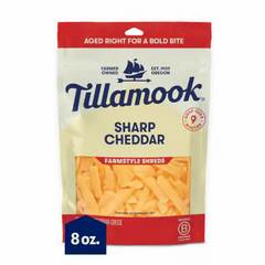 Tillamook Farmstyle Thick Cut Sharp Cheddar Shredded Cheese - 8 Oz