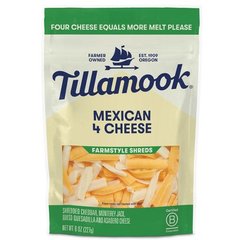 Tillamook Farmstyle Thick Cut Mexican 4 Cheese Blend Shredded Cheese - 8 Oz
