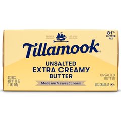 Tillamook Extra Creamy Unsalted Butter Sticks Multipack - 4-16 Oz