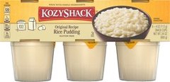 Kozy Shack Rice Pudding Snack Cups, Gluten Free Dessert
